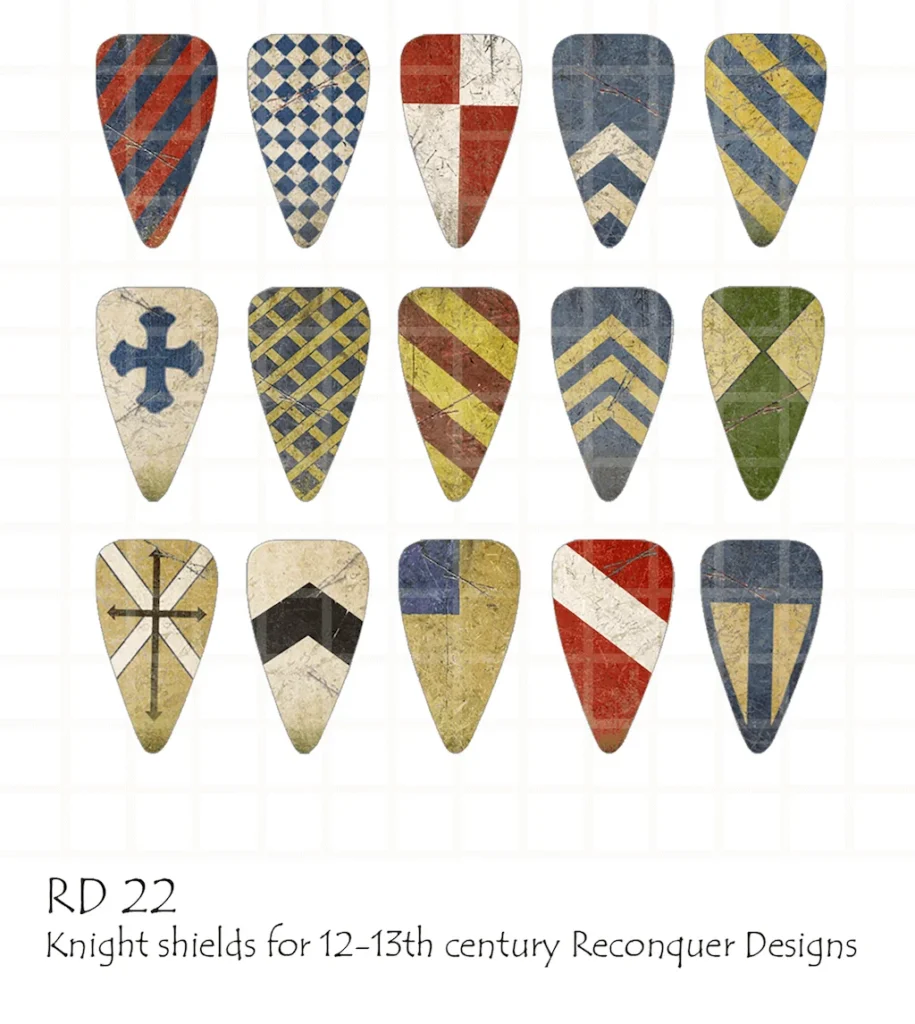Knight Shields - every design on the sheet