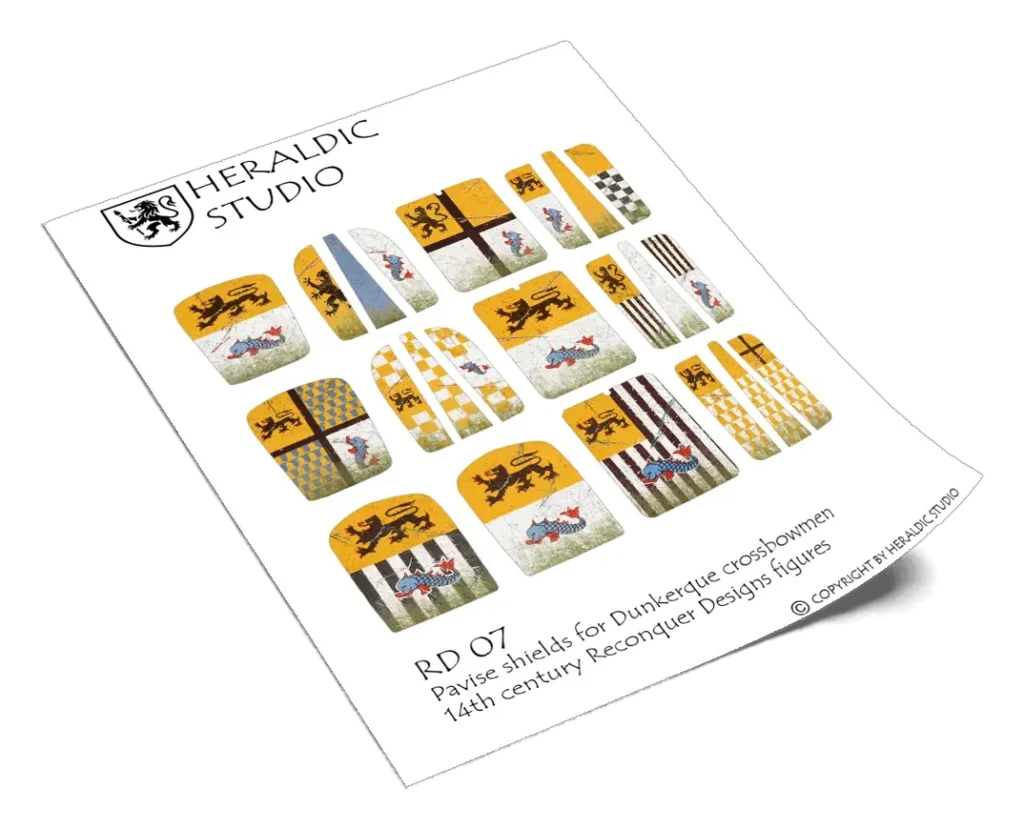 Dunkerque Pavise Shields - the transfer sheet