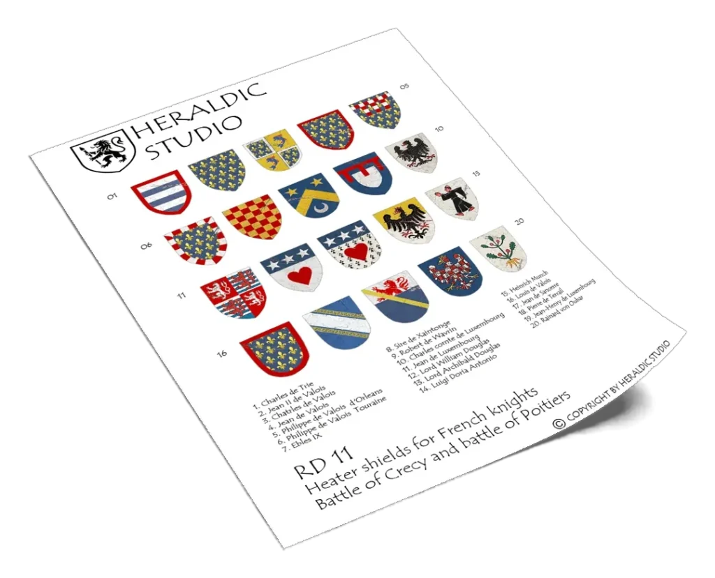French Heater Shields - the transfer sheet