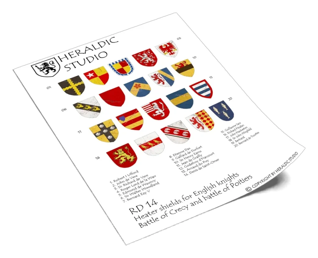 English Heater Shields - the transfer sheet