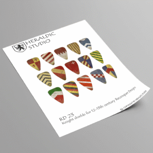 knight shields for 12-13th century reconquer designs