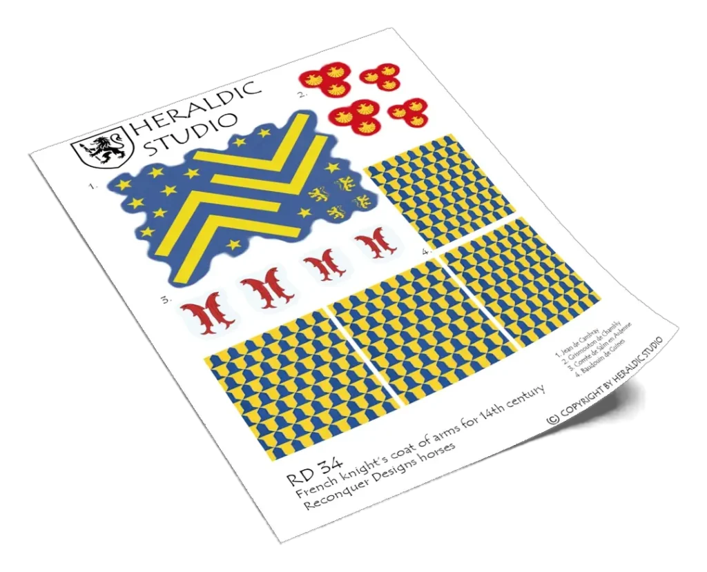French Caparison - the transfer sheet