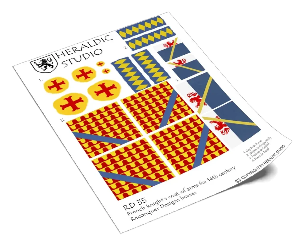French Caparison - the transfer sheet