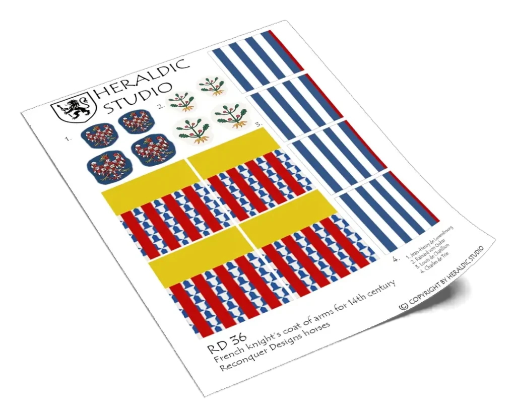 French Caparison - the transfer sheet
